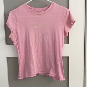 Life is Good pink tee